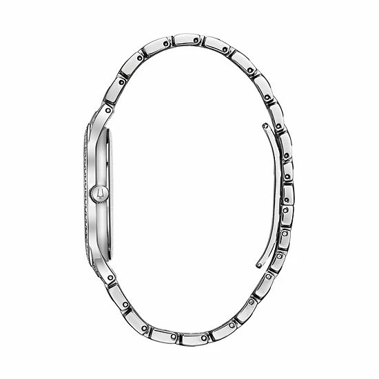 Bulova Men's Silver-Tone Crystal Watch 3 Bulova Men's Silver-Tone Crystal Watch - Image 3