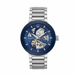 Bulova Men's Modern Automatic Stainless Steel Skeleton Watch - 96A204