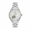 Bulova Women's Diamond Stainless Steel Automatic Skeleton Watch - 96P181