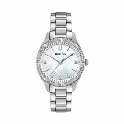 Bulova Women's Sutton Diamond Stainless Steel Watch - 96R228