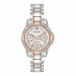 Bulova Women's Two-Tone Crystal Accent Watch - 98N110