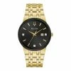 Bulova Men's Gold-Tone Diamond Accent Watch - 97D127