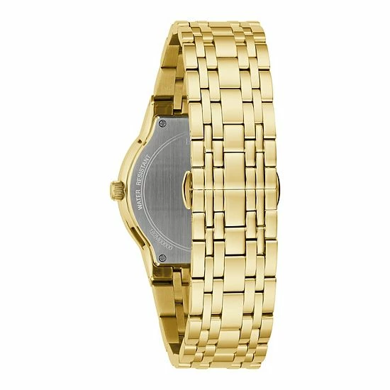 Bulova Men's Gold-Tone Diamond Accent Watch - 97D127 2 Bulova Men's Gold-Tone Diamond Accent Watch - 97D127 - Image 2