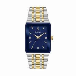 Bulova Men's Diamond Accent Two Tone Watch - 98D154