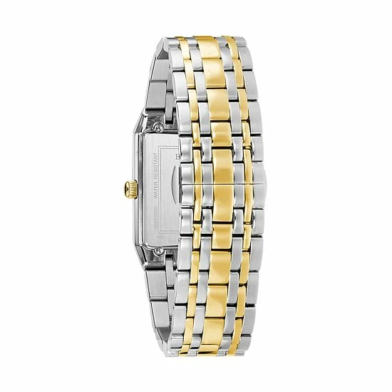 Bulova Men's Diamond Accent Two Tone Watch - 98D154 2 Bulova Men's Diamond Accent Two Tone Watch - 98D154 - Image 2