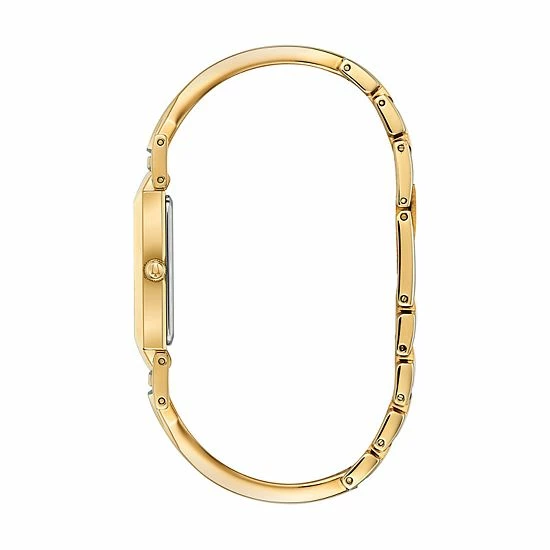 Bulova Women's Diamond Accent Half-Bangle Watch Gold Tone 3 Bulova Women's Diamond Accent Half-Bangle Watch Gold Tone - Image 3