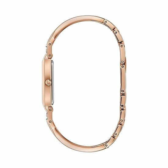 Bulova Women's Diamond Accent Half-Bangle Watch Gold Tone 5 Bulova Women's Diamond Accent Half-Bangle Watch Gold Tone - Image 5