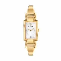 Bulova Women's Diamond Accent Half-Bangle Watch Gold Tone 12 Bulova Women's Diamond Accent Half-Bangle Watch Gold Tone -Bulova Shop unnamed file 196