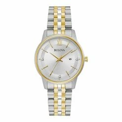 Bulova Women's Two-Tone Diamond Accent Watch - 98P197
