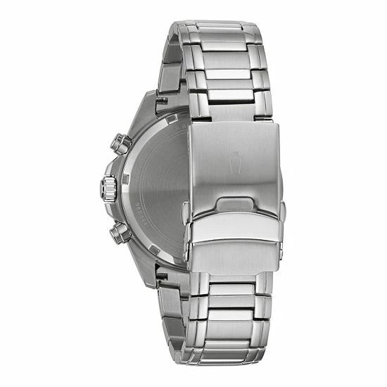 Bulova Men's Stainless Steel Chronograph Watch With Blue Dial - 98A245 2 Bulova Men's Stainless Steel Chronograph Watch With Blue Dial - 98A245 - Image 2