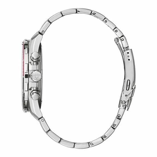 Bulova Men's Stainless Steel Chronograph Watch With Blue Dial - 98A245 3 Bulova Men's Stainless Steel Chronograph Watch With Blue Dial - 98A245 - Image 3