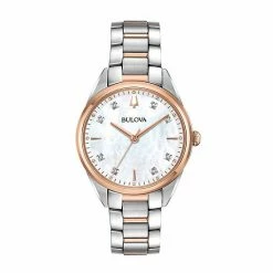 Bulova Women's Sutton Diamond Two Tone Stainless Steel Watch - 98P183