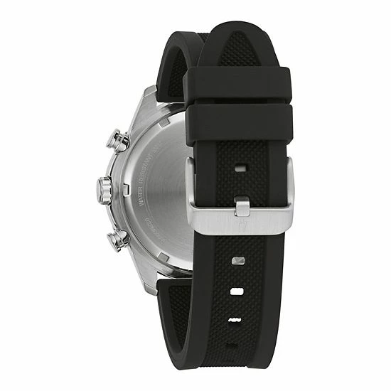 Bulova Men's Black Chronograph Silicone Strap Watch - 98A258 2 Bulova Men's Black Chronograph Silicone Strap Watch - 98A258 - Image 2