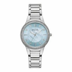 Bulova Women's Mother-of-Pearl & Crystal Watch - 96L288