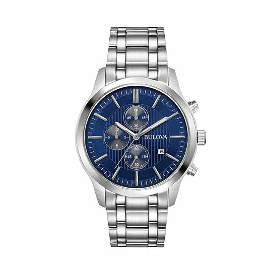 Bulova Men's Stainless Steel Chronograph Watch - 96B306 1 Bulova Men's Stainless Steel Chronograph Watch - 96B306