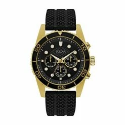 Bulova Men's Gold Tone Stainless Steel Chronograph Watch - 98A191