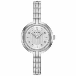 Bulova Women's Rhapsody Diamond Accent Stainless Steel Watch - 96P214