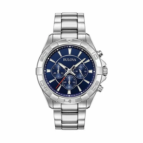 Bulova Men's Chronograph Sport Stainless Steel Watch - 96A215 1 Bulova Men's Chronograph Sport Stainless Steel Watch - 96A215