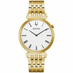 Bulova Men's Gold Tone Stainless Steel Watch - 97A153K