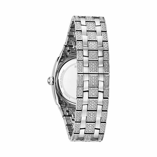 Bulova Men's Crystal Watch, Pave Dial - 96B296 2 Bulova Men's Crystal Watch, Pave Dial - 96B296 - Image 2