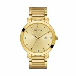 Bulova Men's Modern Diamond Stainless Steel Watch - 97D115