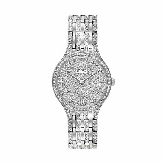 Bulova Women's Crystal Stainless Steel Watch - 96L243 1 Bulova Women's Crystal Stainless Steel Watch - 96L243