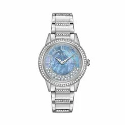 Bulova Women's TurnStyle Crystal Stainless Steel Watch - 96L260