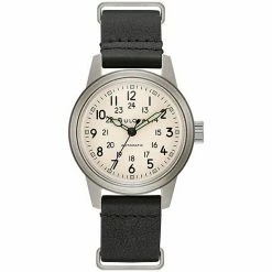 Bulova Men's Automatic Military Leather NATO Strap Watch - 96A246K