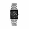 Bulova Women's Quadra Stainless Steel Diamond Watch - 96P202