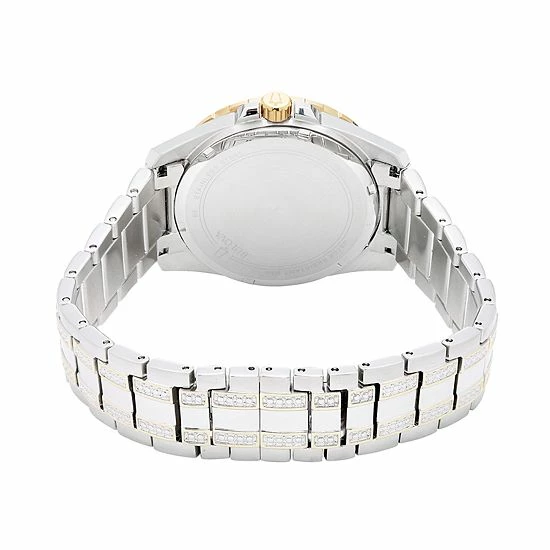 Bulova Men's Crystal Accent Two Tone Stainless Steel Watch & Chain Bracelet Set - 98K106K 2 Bulova Men's Crystal Accent Two Tone Stainless Steel Watch & Chain Bracelet Set - 98K106K - Image 2