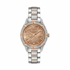 Bulova Women's Sutton Diamond Two Tone Stainless Steel Watch - 98R264
