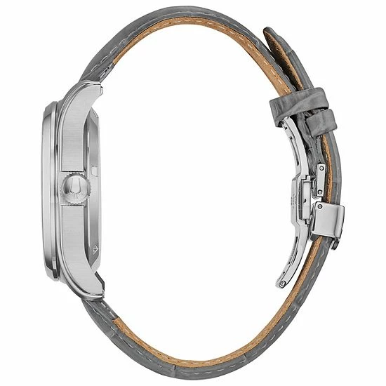 Bulova Men's Automatic Leather Watch - 96C143 3 Bulova Men's Automatic Leather Watch - 96C143 - Image 3