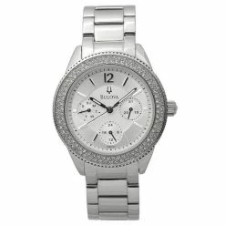 Bulova Women's Crystal Accent Stainless Steel Watch - 96N102