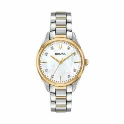 Bulova Women's Sutton Diamond Two Tone Stainless Steel Watch - 98P184