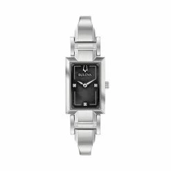Bulova Women's Diamond Accent Half-Bangle Watch - 96P209