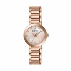 Bulova Women's Modern Diamond Stainless Steel Watch - 97P132