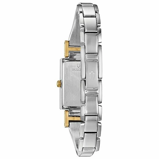 Bulova Women's Diamond Accent Two-Tone Half-Bangle Watch - 98P188 2 Bulova Women's Diamond Accent Two-Tone Half-Bangle Watch - 98P188 - Image 2