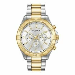 Bulova Men's Two-Tone Chronograph Watch - 98A221