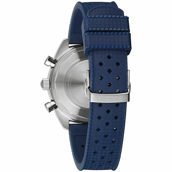 Bulova Men's Chronograph Blue Silicone Strap Watch - 98A253K 2 Bulova Men's Chronograph Blue Silicone Strap Watch - 98A253K - Image 2