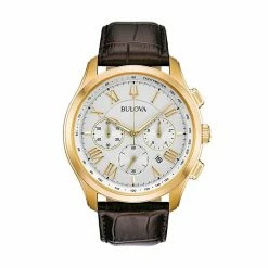 Bulova Men's Classic Wilton Leather Chronograph Watch - 97B169