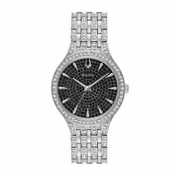 Bulova Women's Crystal Stainless Steel Watch - 96L273