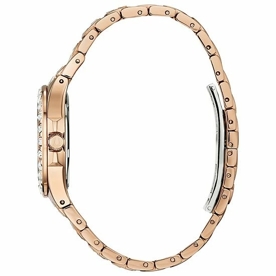 Bulova Women's Rose Gold-Tone Crystal Baguette Watch - 98L268 3 Bulova Women's Rose Gold-Tone Crystal Baguette Watch - 98L268 - Image 3