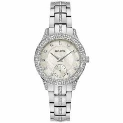 Bulova Women's Crystal Bracelet Watch - 96L291