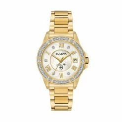Bulova Women's Marine Star Diamond Stainless Steel Watch - 98R235