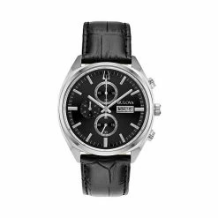 Bulova Men's Surveyor Leather Chronograph Watch - 96C133