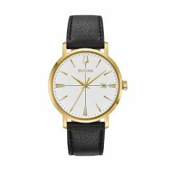 Bulova Men's Aerojet Leather Watch - 97B172