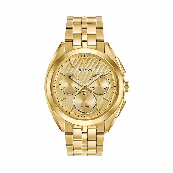 Bulova Men's CURV Stainless Steel Chronograph Watch Gold Tone Bulova Men's CURV Stainless Steel Chronograph Watch Gold Tone -Bulova Shop unnamed file 706