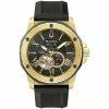 Bulova Men's Marine Star Automatic Black Strap Watch - 98A272